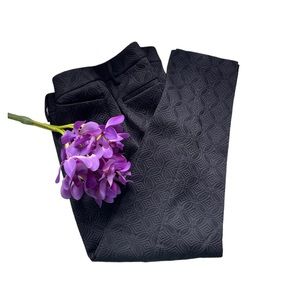 🆕 Mexx Metropolitan | Black patterned pants with sheen, NWOT, US 8 (UK 12)